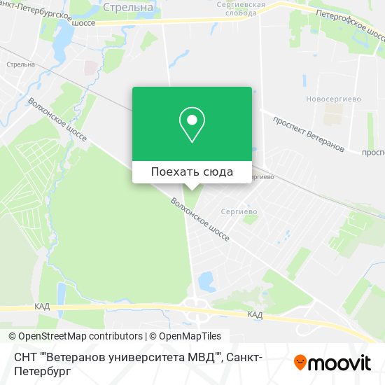 Карта СНТ ""Ветеранов университета МВД""
