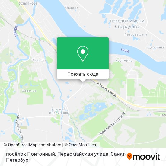 Карта посёлок Понтонный, Первомайская улица