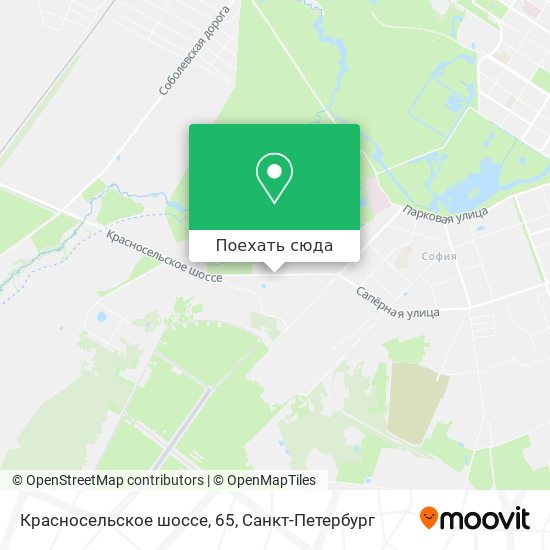 Карта Красносельское шоссе, 65