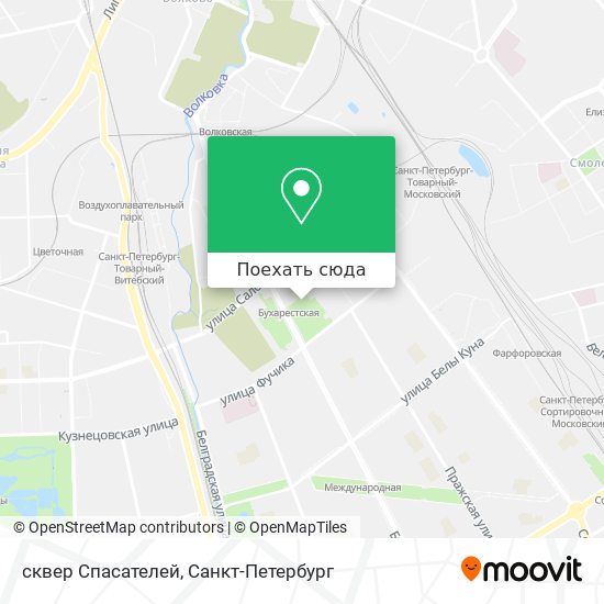 Карта cквер Спасателей