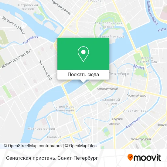 Карта Сенатская пристань