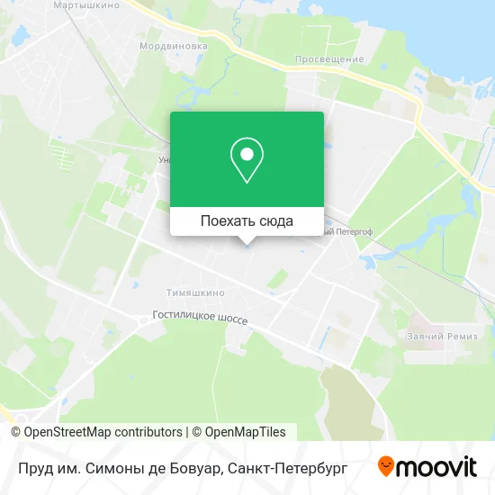 Карта Пруд им. Симоны де Бовуар