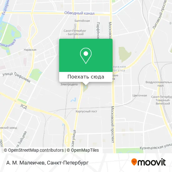 Карта А. М. Малеичев