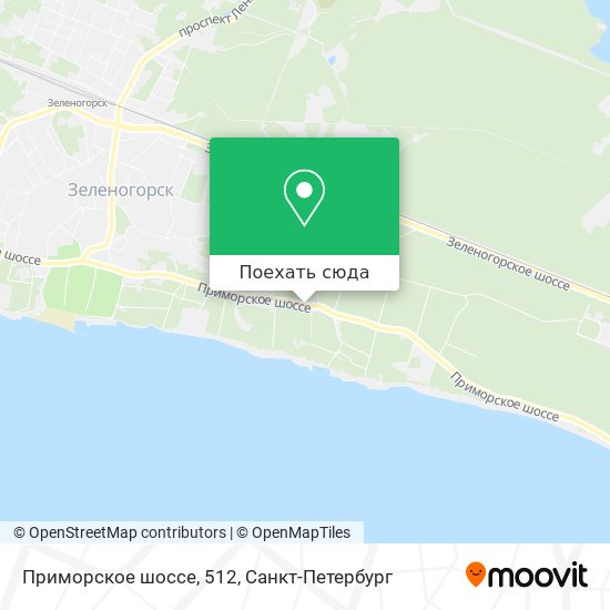 Карта Приморское шоссе, 512