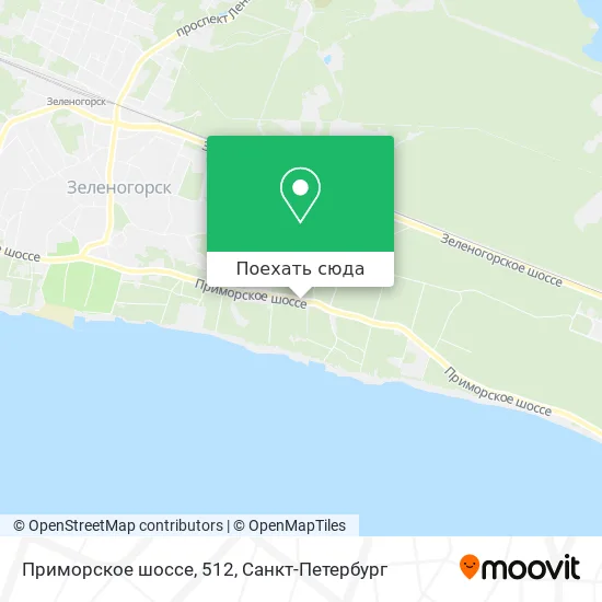 Карта Приморское шоссе, 512