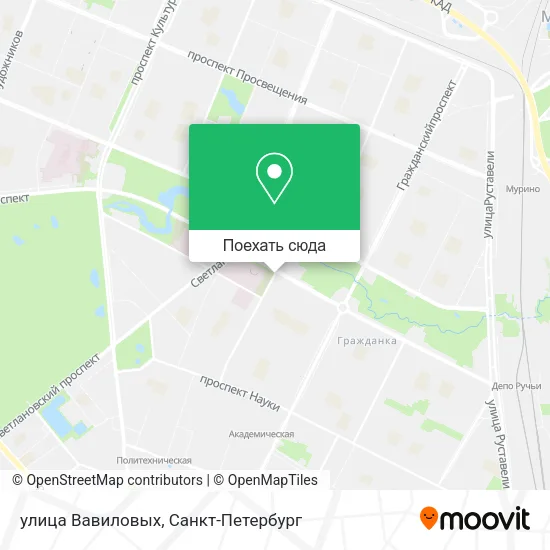 Карта улица Вавиловых