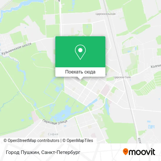 Карта Город Пушкин
