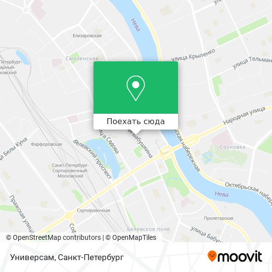 Карта Универсам