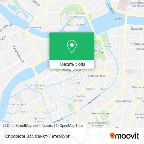 Карта Chocolate Bar