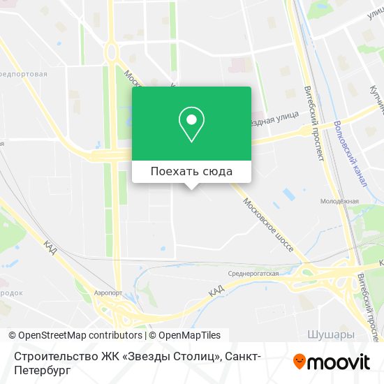 Карта Строительство ЖК «Звезды Столиц»