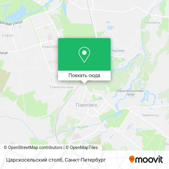 Карта Царскосельский столб
