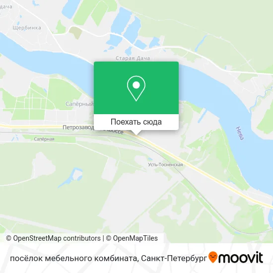 Карта посёлок мебельного комбината