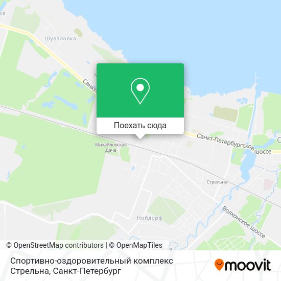 Карта Спортивно-оздоровительный комплекс Стрельна