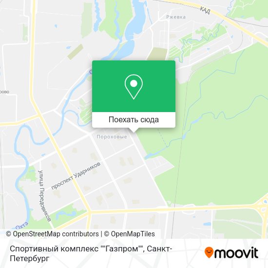 Карта Cпортивный комплекс ""Газпром""
