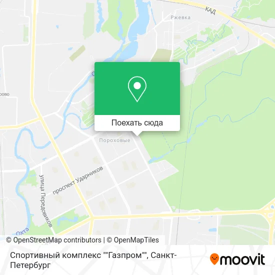 Карта Cпортивный комплекс ""Газпром""