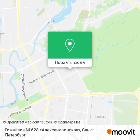 Карта Гимназия № 628 «Александринская»