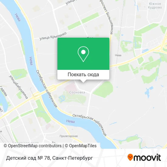 Карта Детский сад № 78