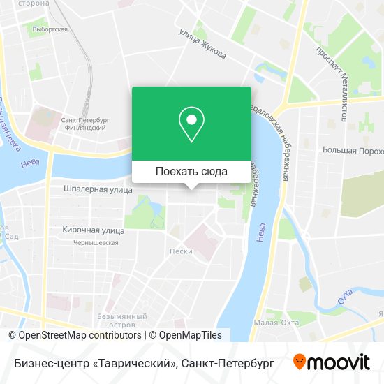 Карта Бизнес-центр «Таврический»