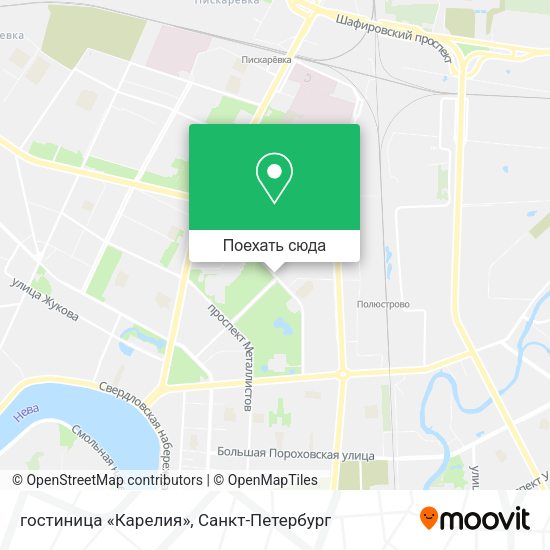 Карта гостиница «Карелия»
