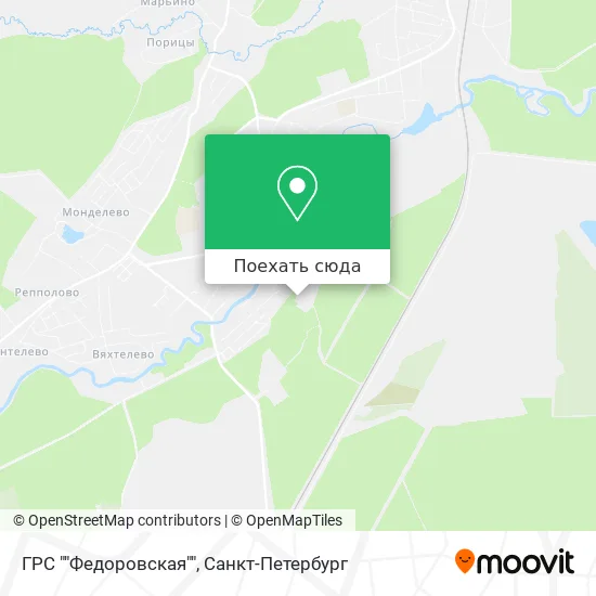 Карта ГРС ""Федоровская""