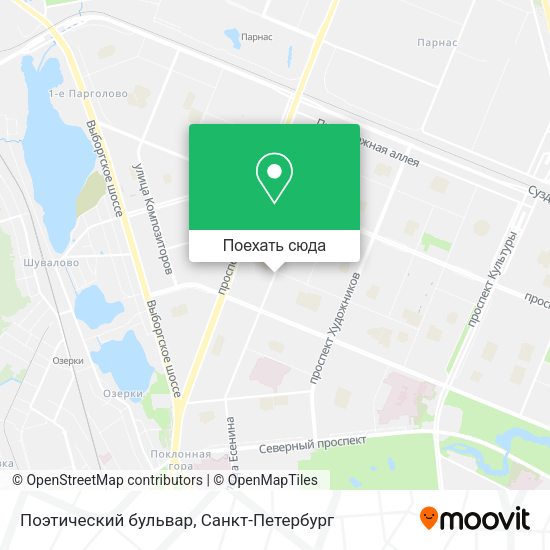 Карта Поэтический бульвар