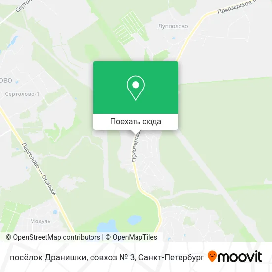 Карта посёлок Дранишки, совхоз № 3