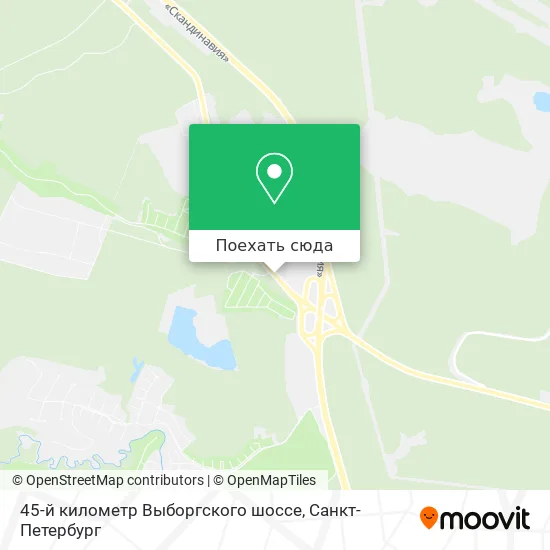 Карта 45-й километр Выборгского шоссе