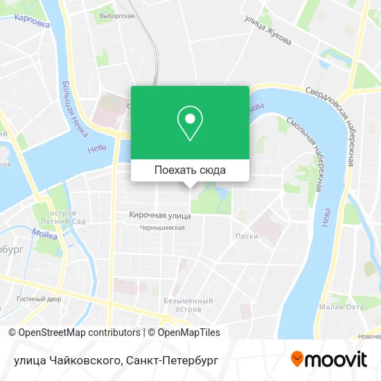 Карта улица Чайковского