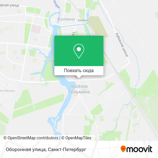 Карта Оборонная улица