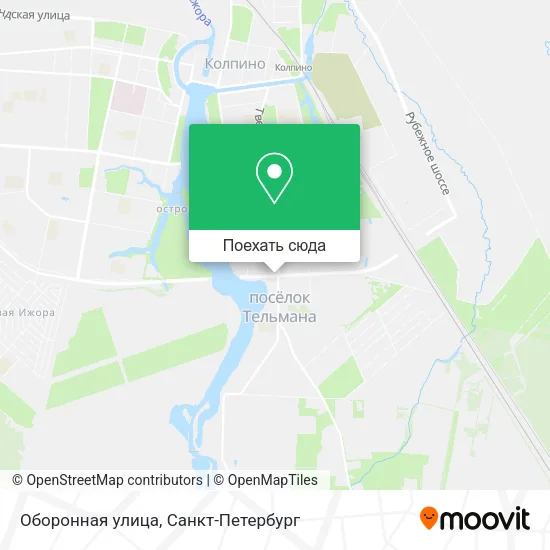 Карта Оборонная улица