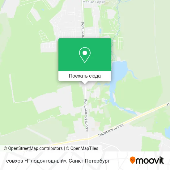 Карта совхоз «Плодоягодный»