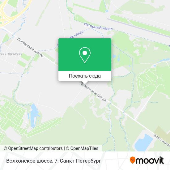 Карта Волхонское шоссе, 7