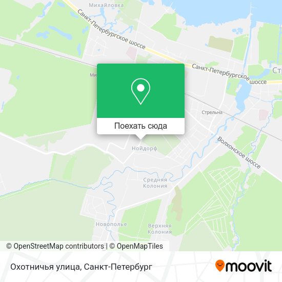 Карта Охотничья улица