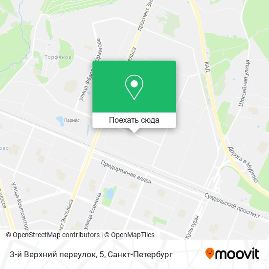Карта 3-й Верхний переулок, 5