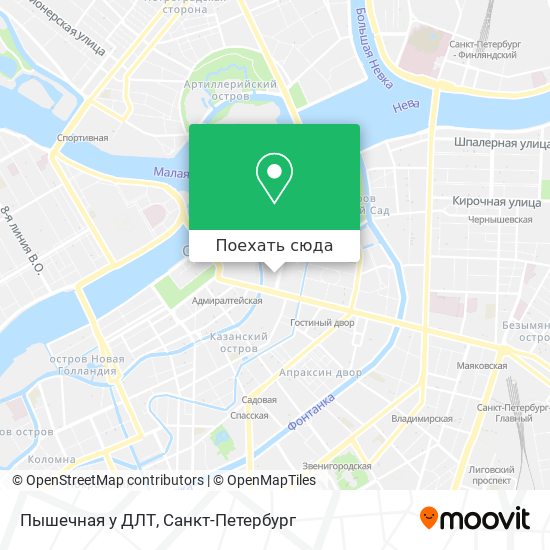 Карта Пышечная у ДЛТ