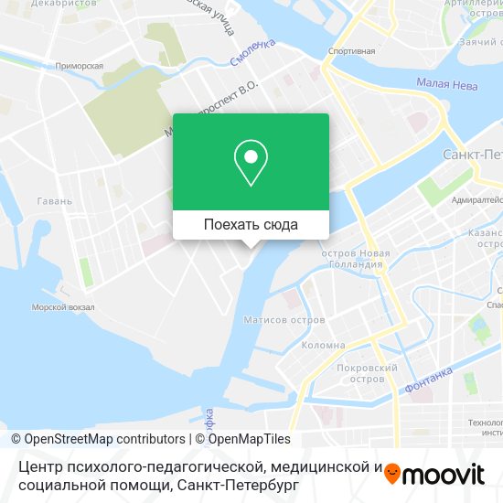 Карта Центр психолого-педагогической, медицинской и социальной помощи