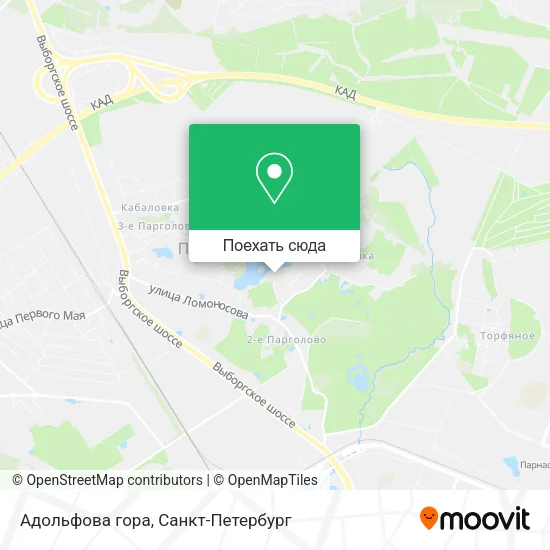 Карта Адольфова гора