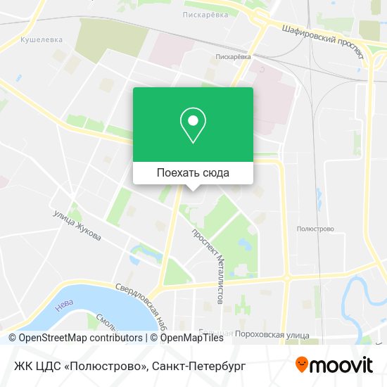 Карта ЖК ЦДС «Полюстрово»