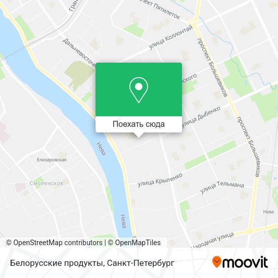 Карта Белорусские продукты