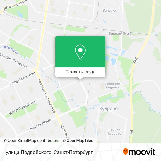 Карта улица Подвойского