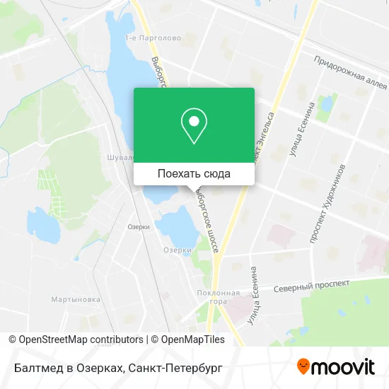 Карта Балтмед в Озерках