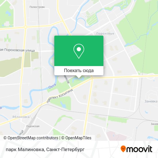 Карта парк Малиновка