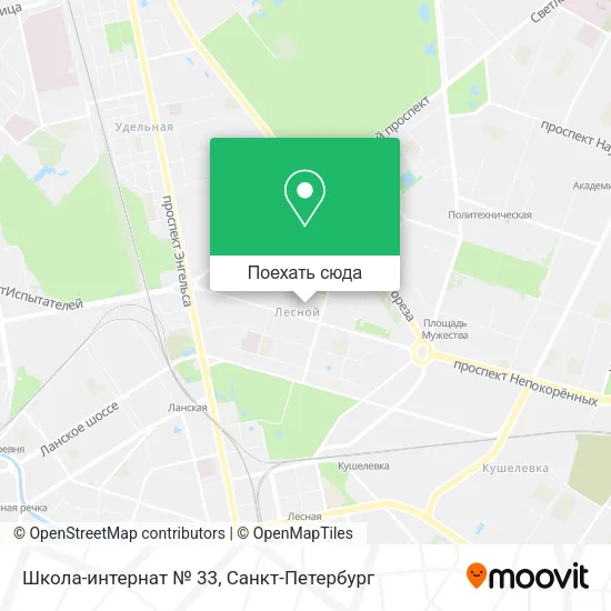 Карта Школа-интернат № 33
