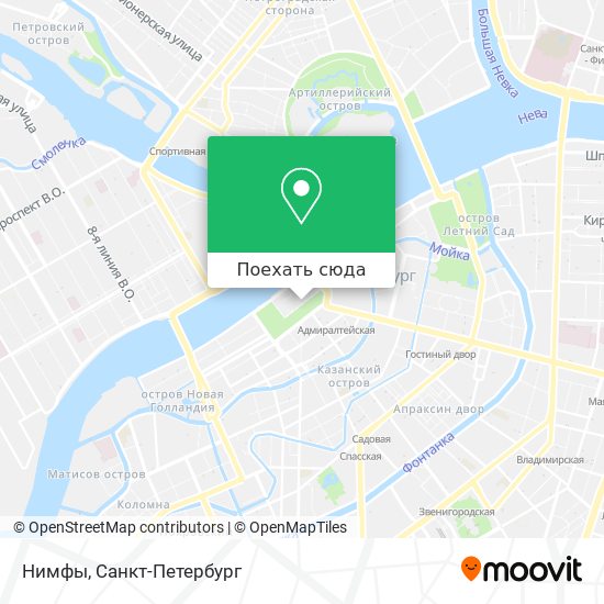 Карта Нимфы