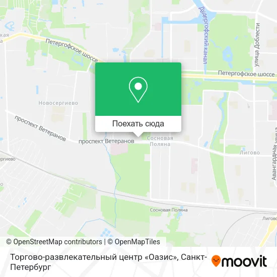 Карта Торгово-развлекательный центр «Оазис»