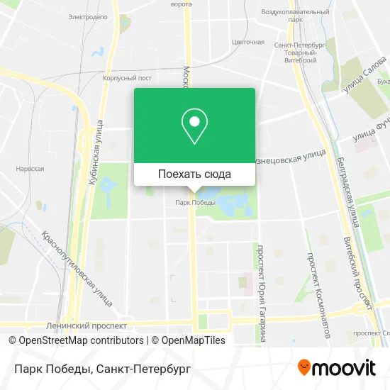 Карта Парк Победы