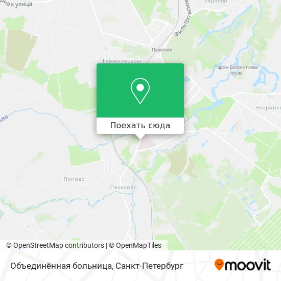 Карта Объединённая больница
