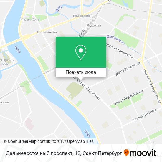 Карта Дальневосточный проспект, 12
