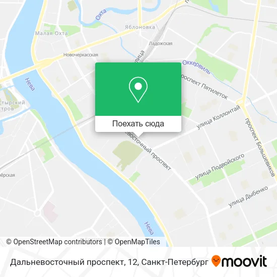 Карта Дальневосточный проспект, 12