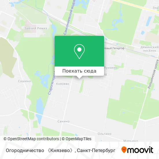 Карта Огородничество 《Князево》
